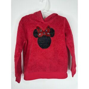 Disney Jumping Bean Toddler Sequined Minnie Mouse Hoodie - Size 5